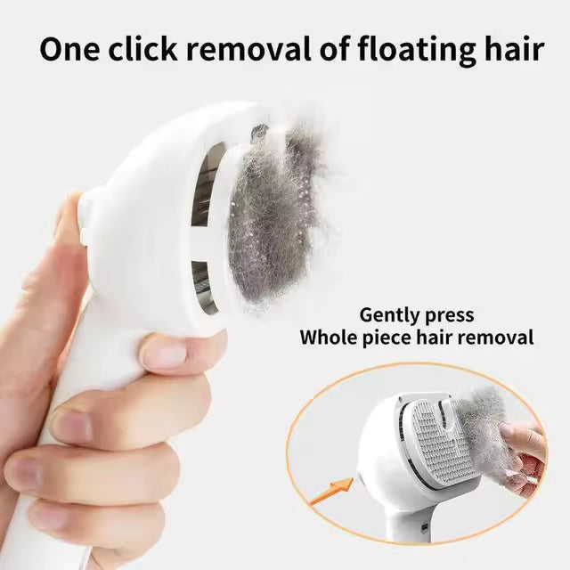 Steam brush for dogs/cats